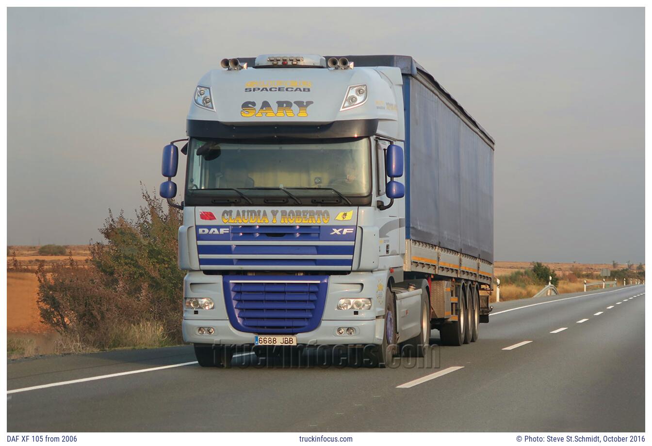 DAF XF 105 from 2006 Photo October 2016