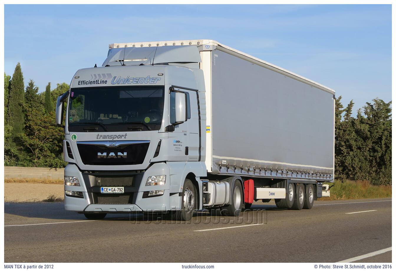 MAN TGX à partir de 2012 Photo octobre 2016