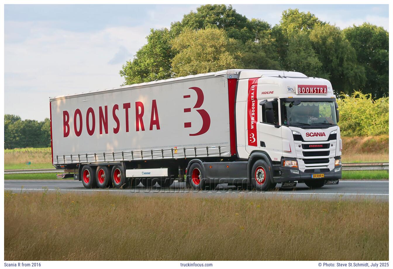 Scania R from 2016 Photo July 2025