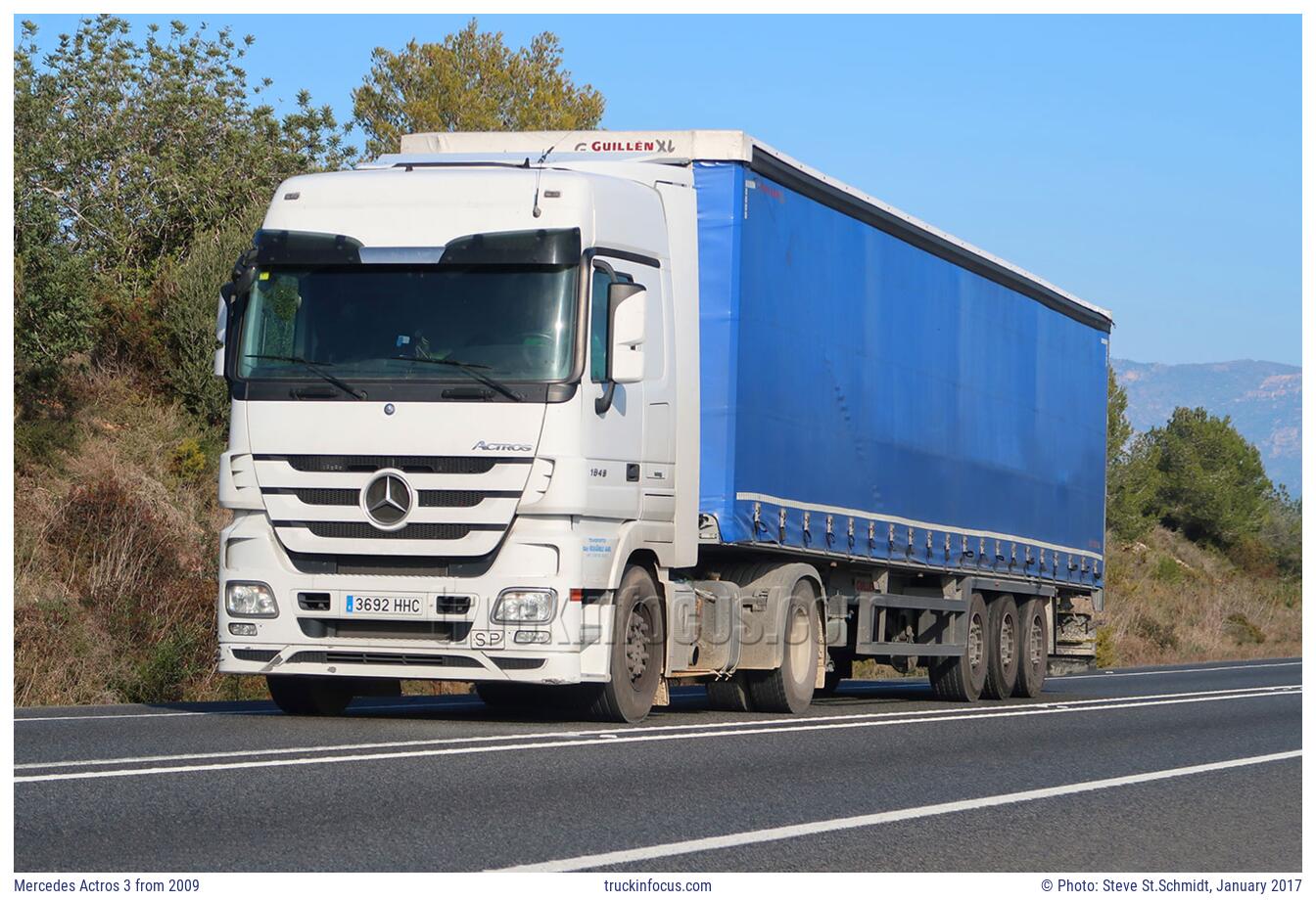 Mercedes Actros 3 from 2009 Photo January 2017