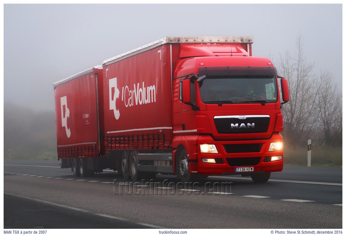 MAN TGX à partir de 2007 Photo décembre 2016