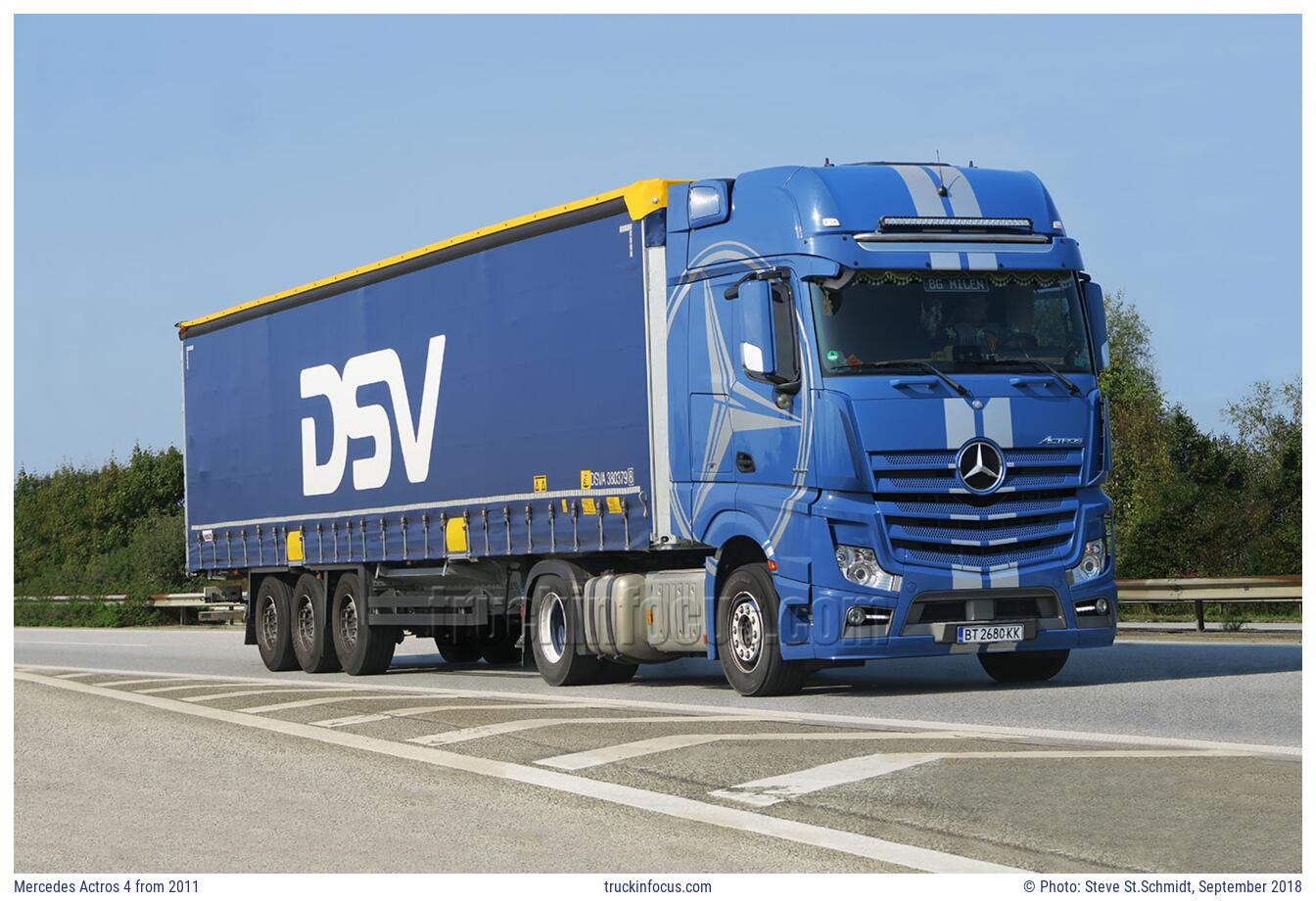 Mercedes Actros 4 from 2011 Photo September 2018
