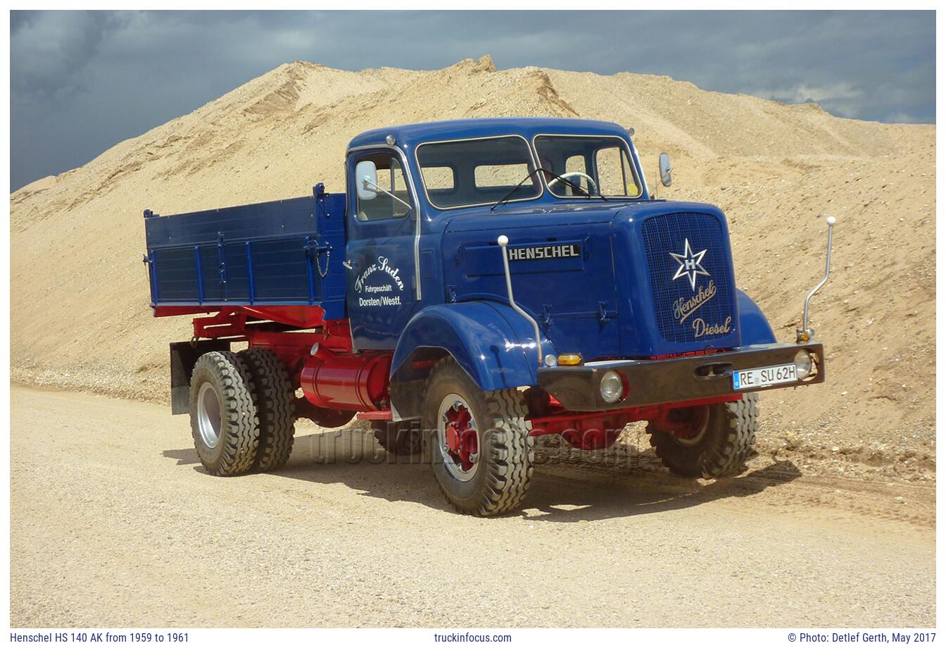 Henschel HS 140 AK from 1959 to 1961 Photo May 2017