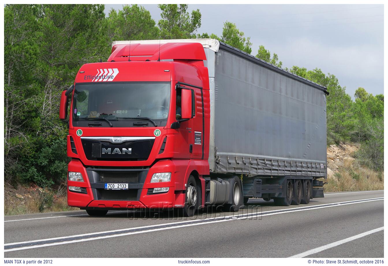 MAN TGX à partir de 2012 Photo octobre 2016