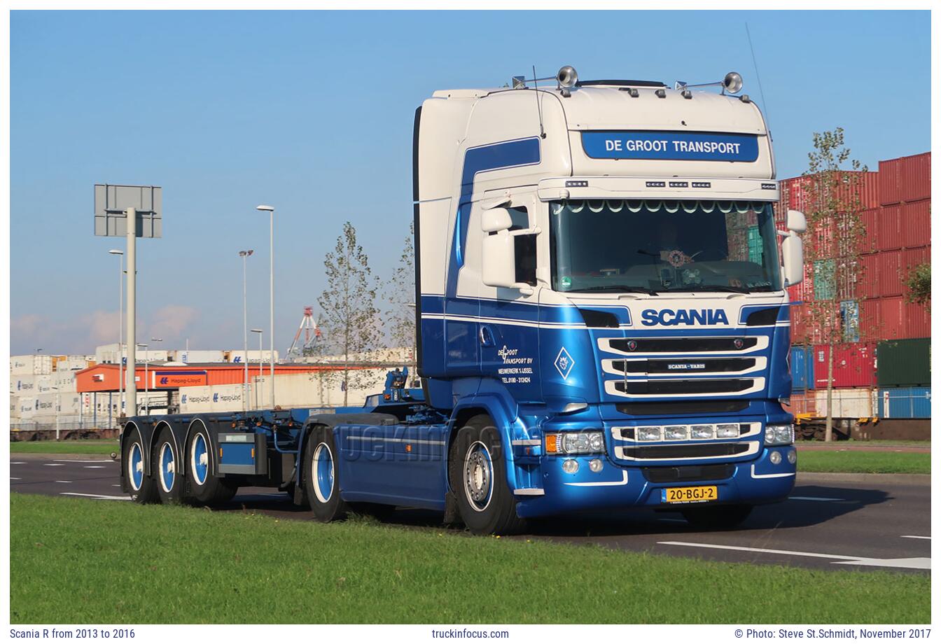 Scania R from 2013 to 2016 Photo November 2017