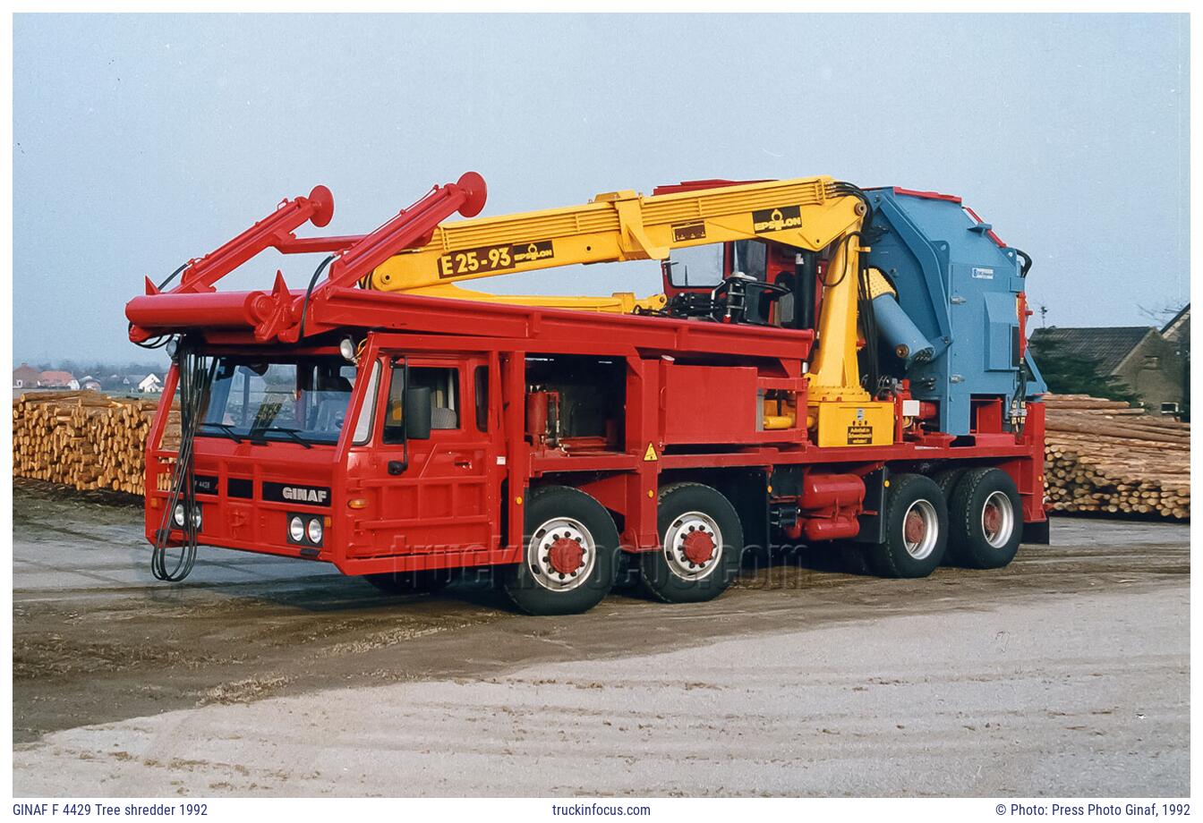 GINAF F 4429 Tree shredder 1992 Photo 1992