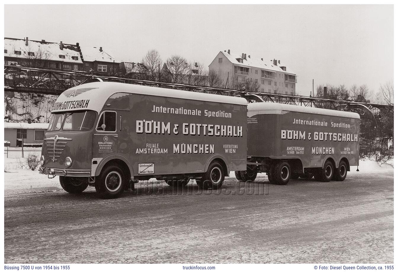 Büssing 7500 U von 1954 bis 1955 Foto ca. 1955