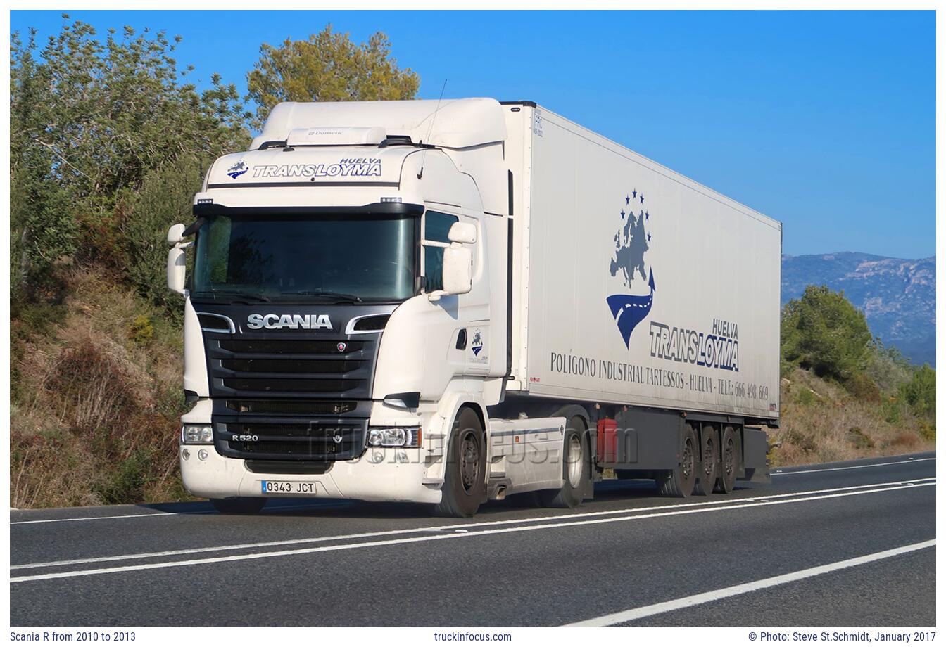 Scania R from 2010 to 2013 Photo January 2017