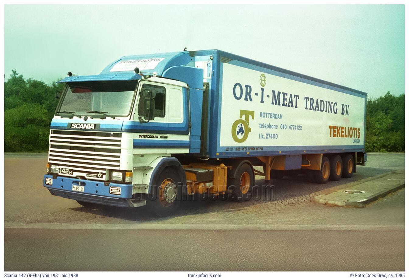 Scania 142 (R-Fhs) von 1981 bis 1988 Foto ca. 1985