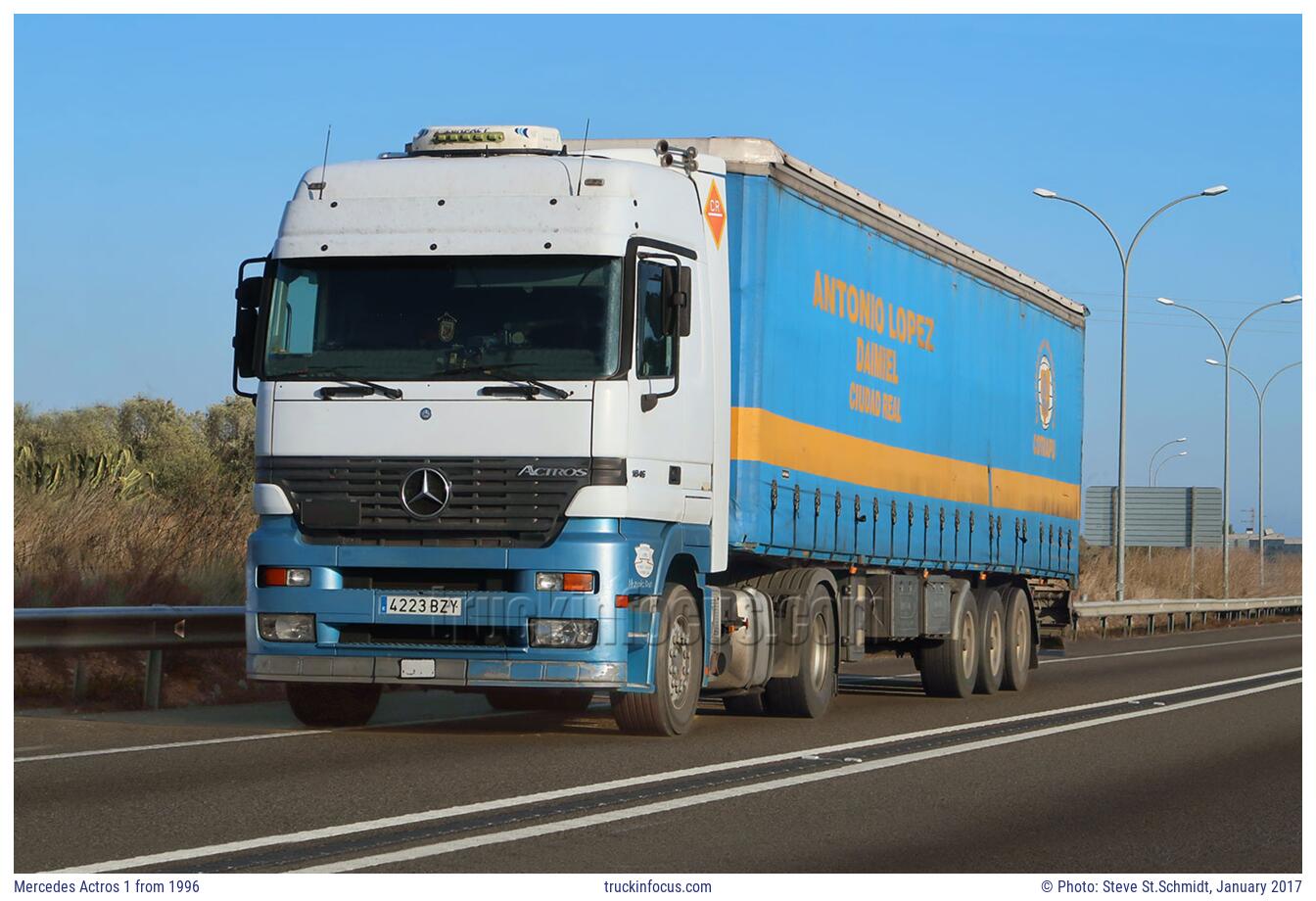 Mercedes Actros 1 from 1996 Photo January 2017