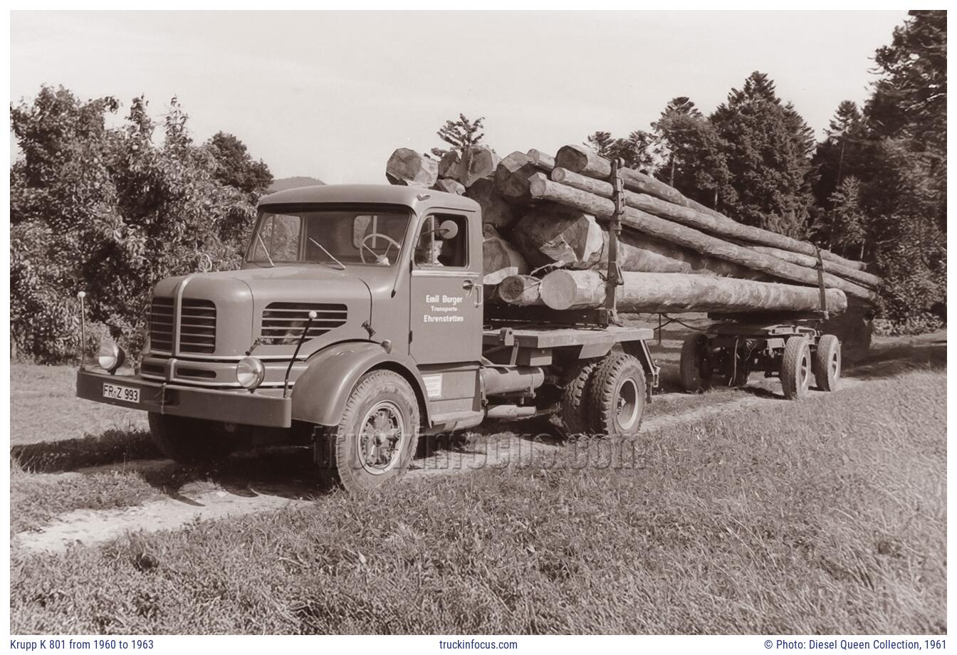 Krupp K 801 from 1960 to 1963 Photo 1961