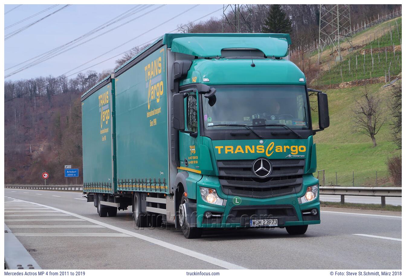 Mercedes Actros MP 4 from 2011 to 2019 Foto März 2018