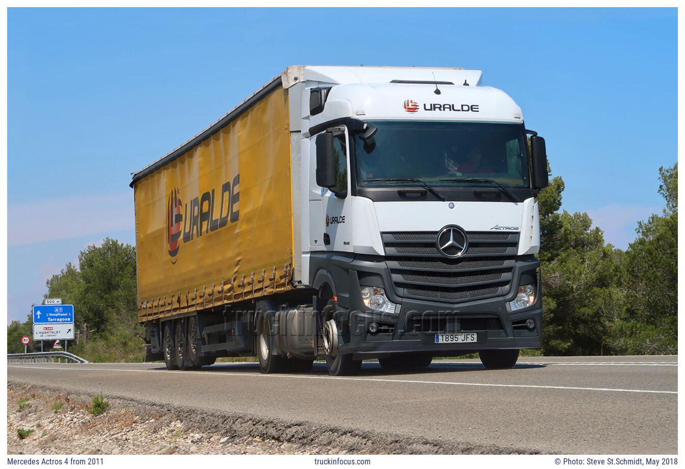 Mercedes Actros 4 from 2011 Photo May 2018