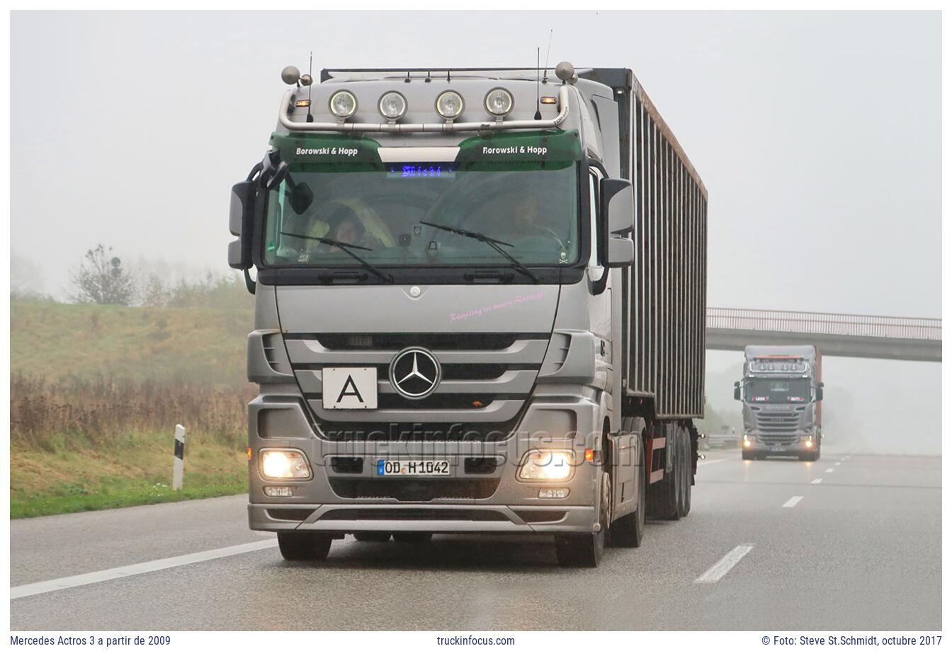 Mercedes Actros 3 a partir de 2009 Foto octubre 2017