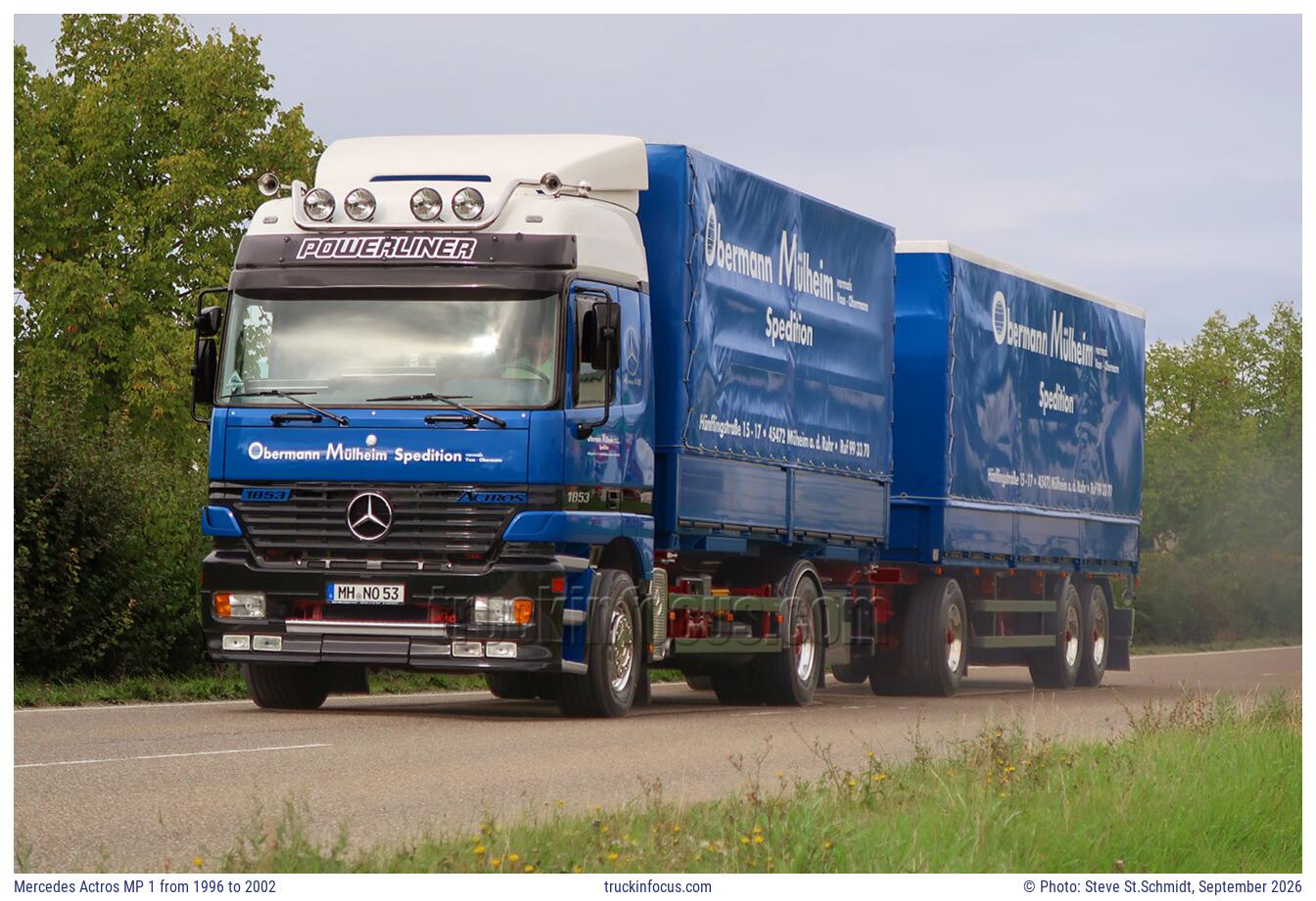Mercedes Actros MP 1 from 1996 to 2002 Photo September 2026