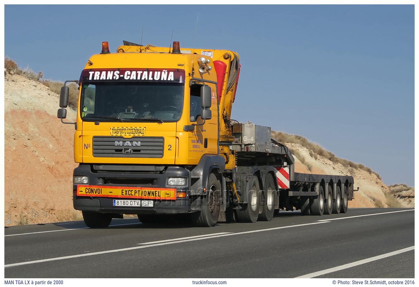 MAN TGA LX à partir de 2000 Photo octobre 2016