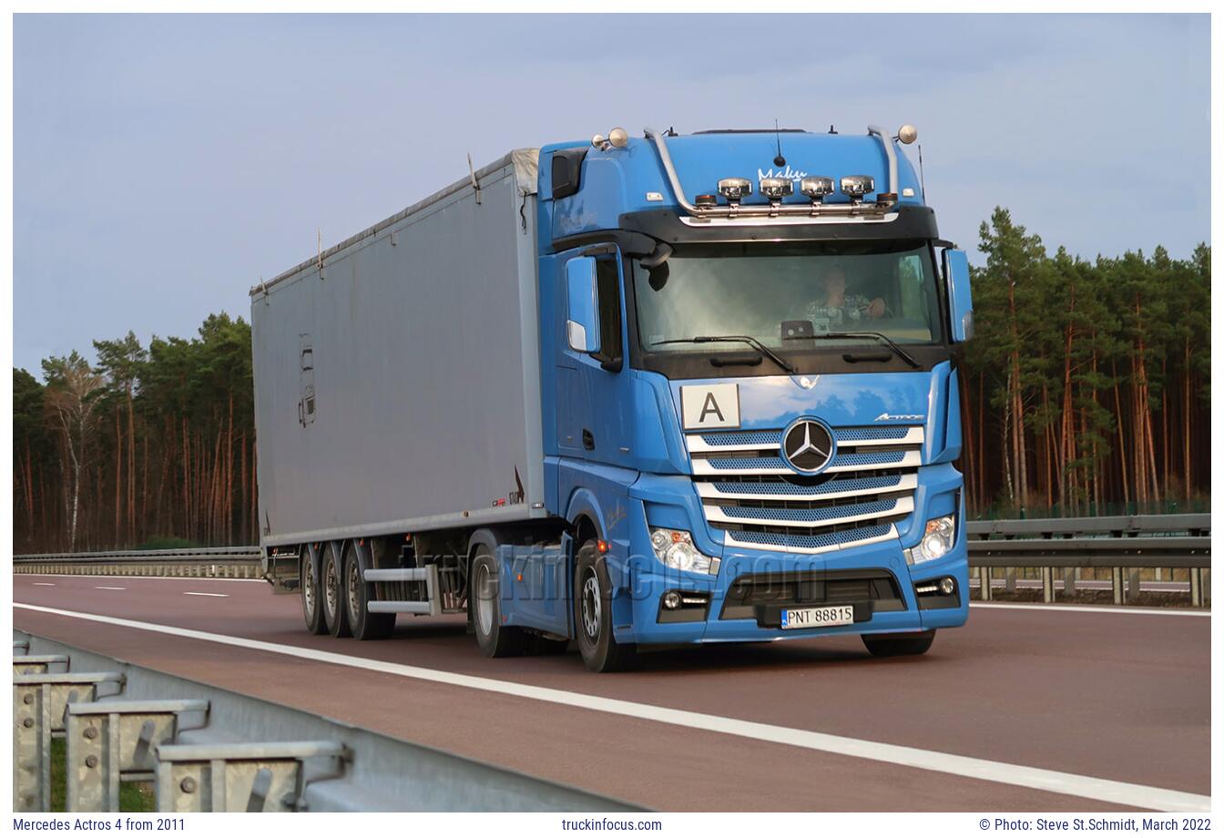 Mercedes Actros 4 from 2011 Photo March 2022