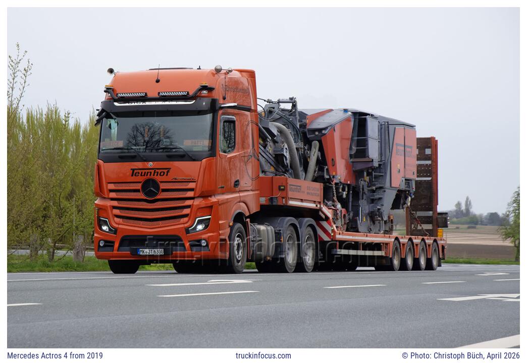 Mercedes Actros 4 from 2019 Photo April 2026