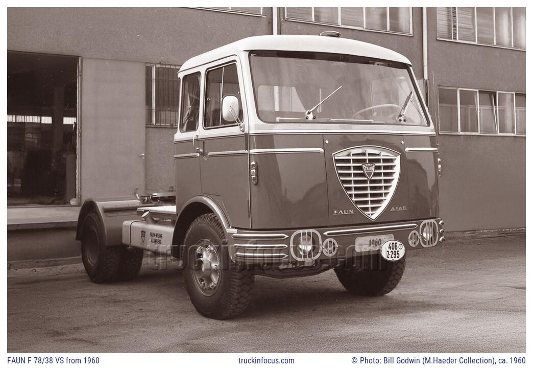 FAUN F 78/38 VS from 1960 Photo ca. 1960