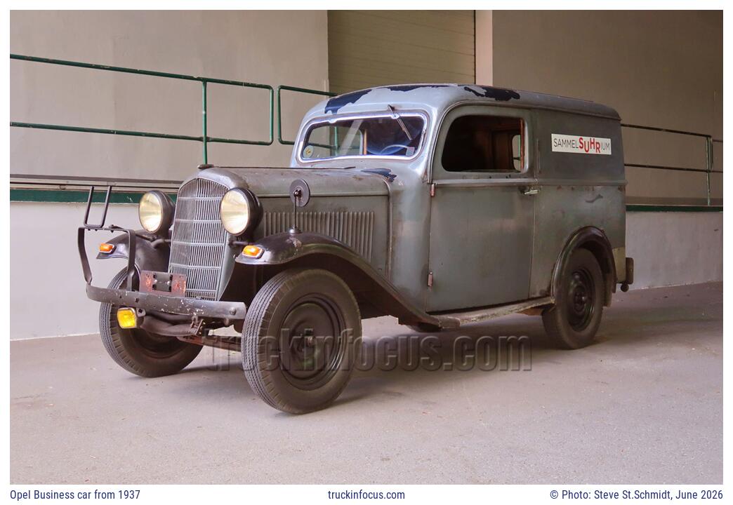 Opel Business car from 1937 Photo June 2026
