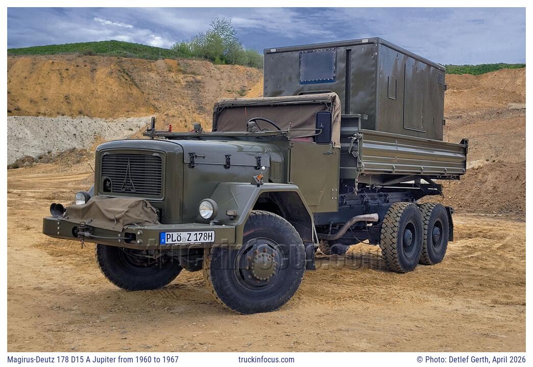 Magirus-Deutz 178 D15 A Jupiter from 1960 to 1967 Photo April 2026