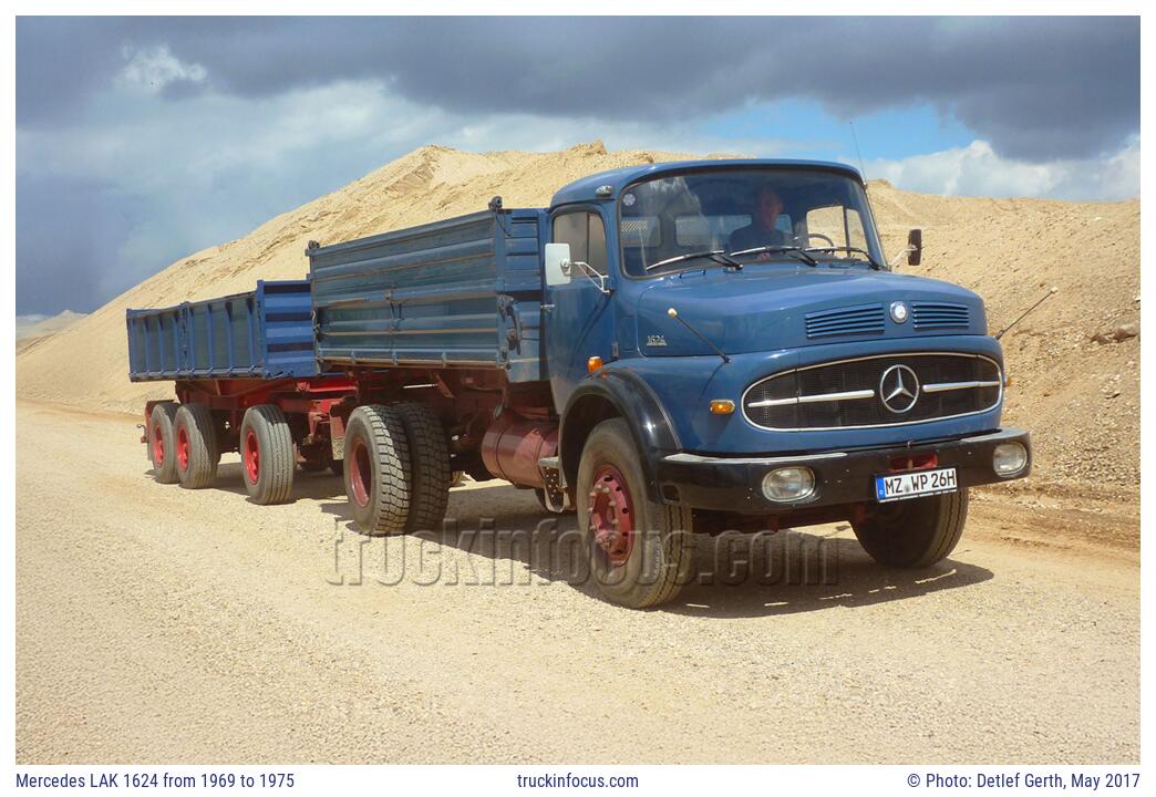 Mercedes LAK 1624 from 1969 to 1975 Photo May 2017