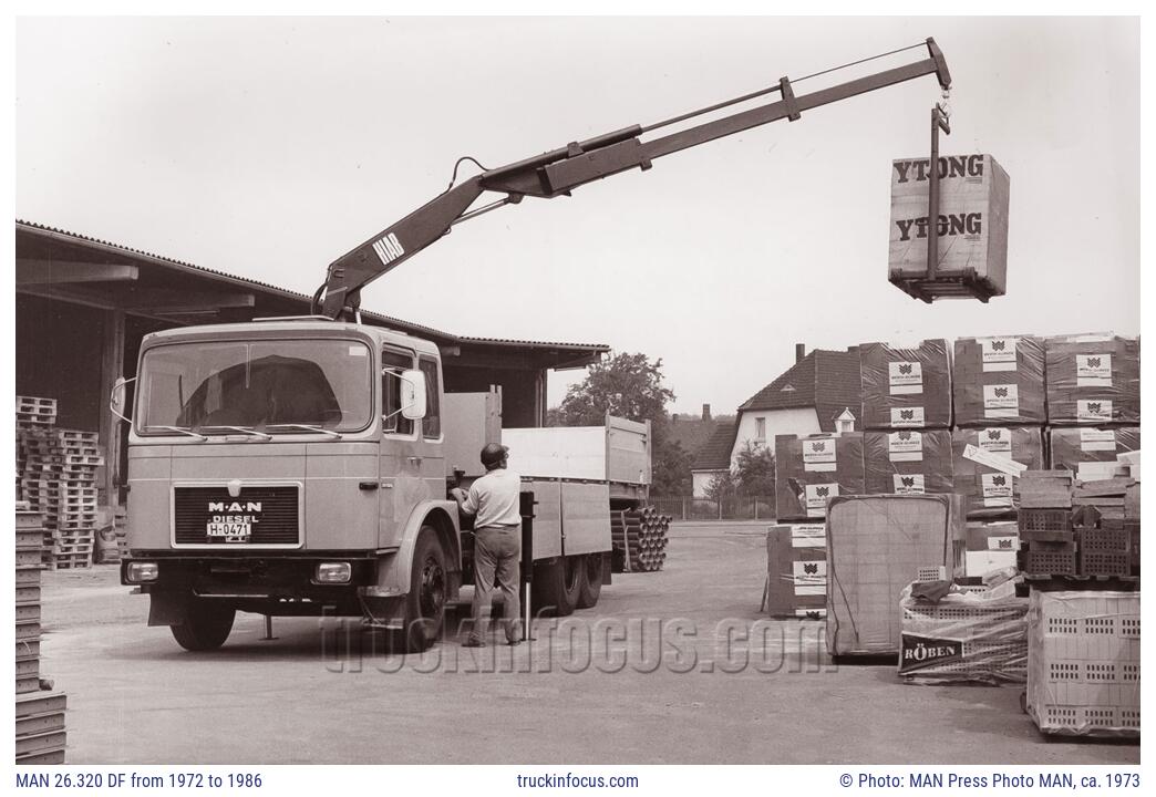 MAN 26.320 DF from 1972 to 1986 Photo ca. 1973