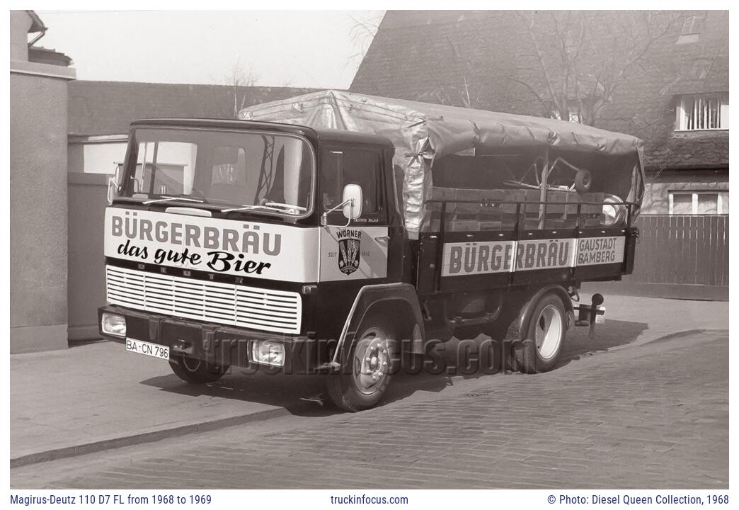 Magirus-Deutz 110 D7 FL from 1968 to 1969 Photo 1968