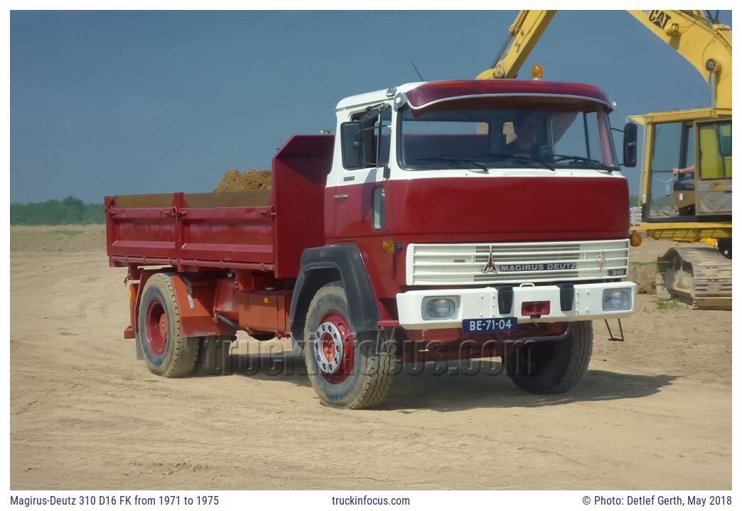 Magirus-Deutz 310 D16 FK from 1971 to 1975 Photo May 2018