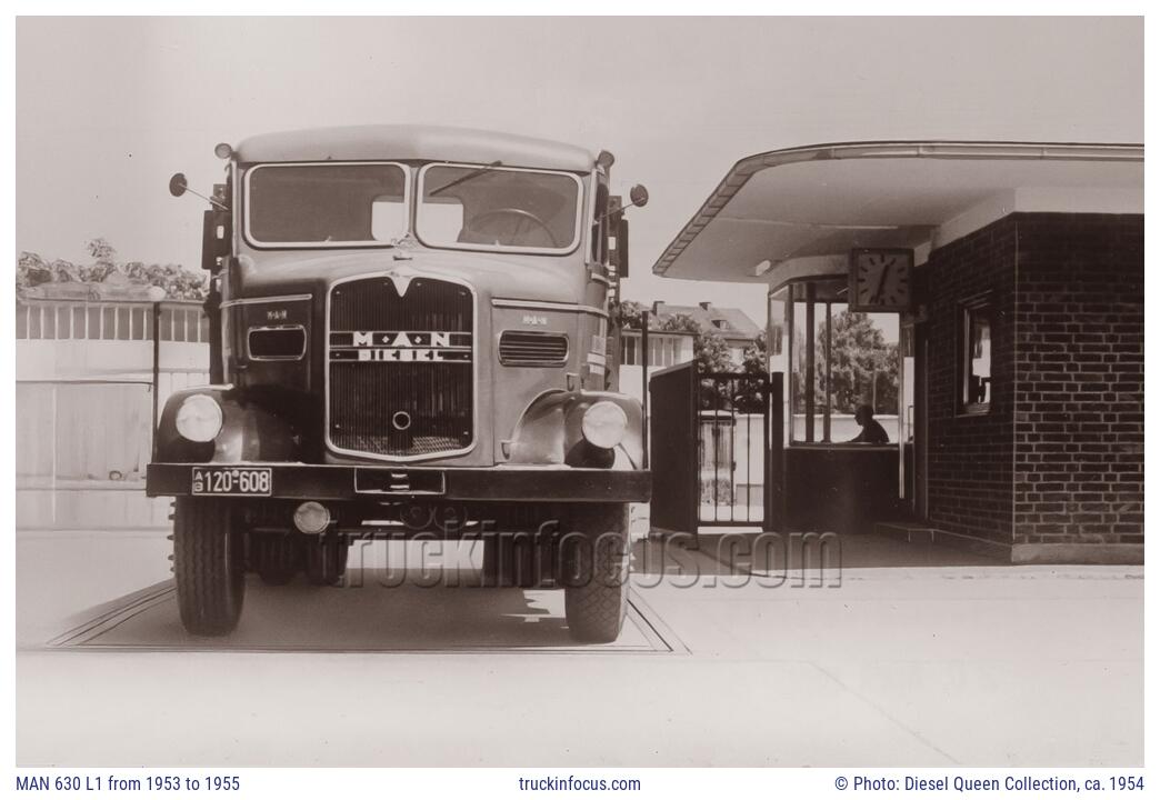 MAN 630 L1 from 1953 to 1955 Photo ca. 1954
