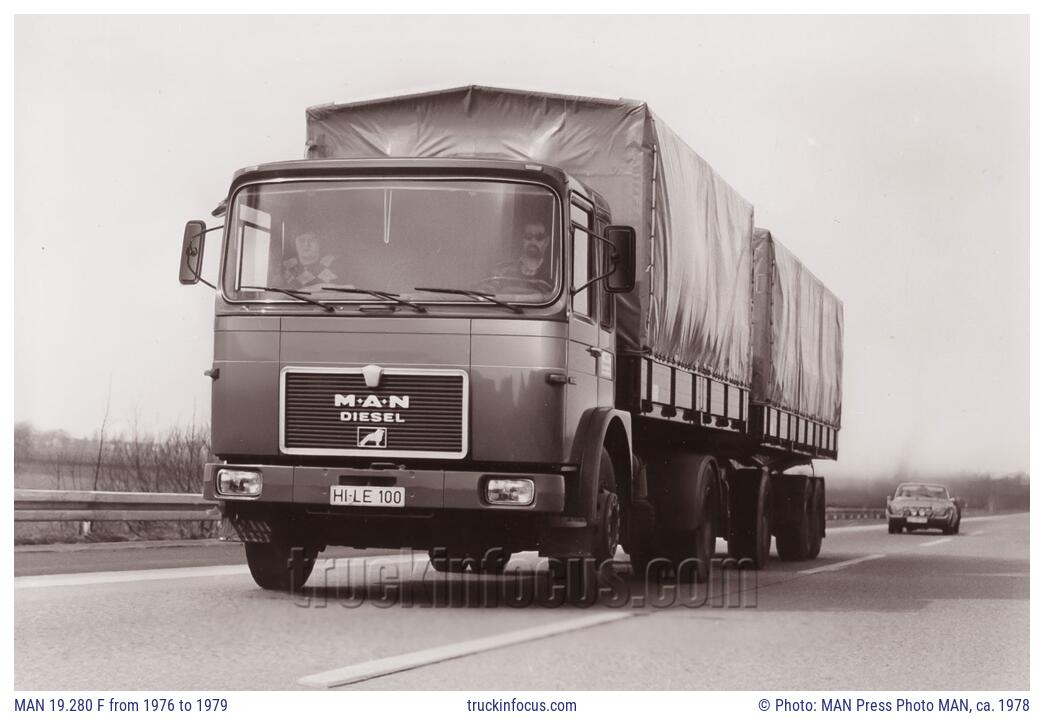 MAN 19.280 F from 1976 to 1979 Photo ca. 1978