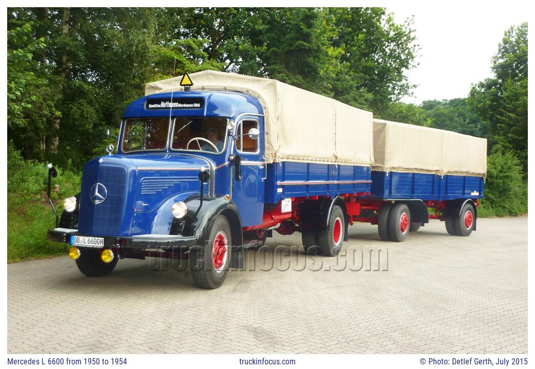 Mercedes L 6600 from 1950 to 1954 Photo July 2015