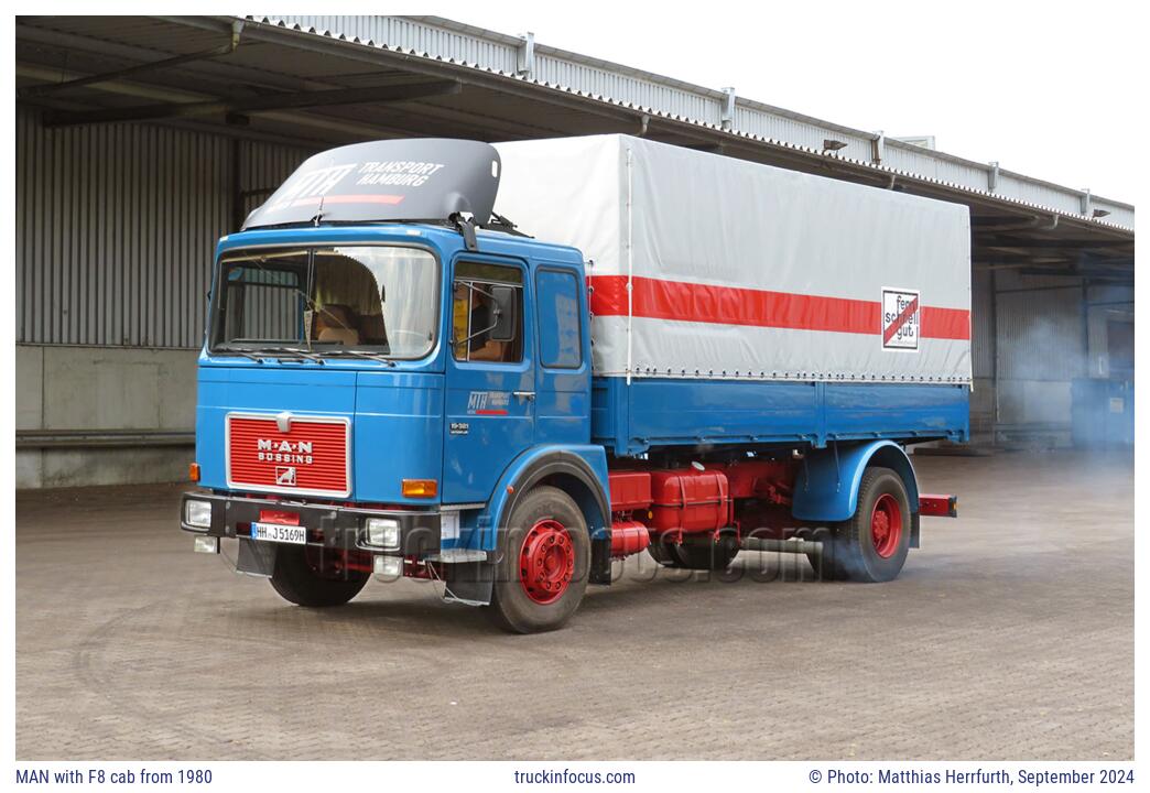MAN with F8 cab from 1980 Photo September 2024