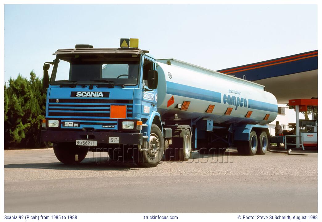 Scania 92 (P cab) from 1985 to 1988 Photo August 1988