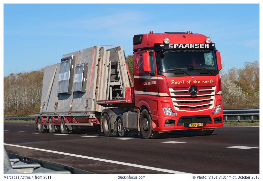 Mercedes Actros 4 from 2011 Photo October 2018