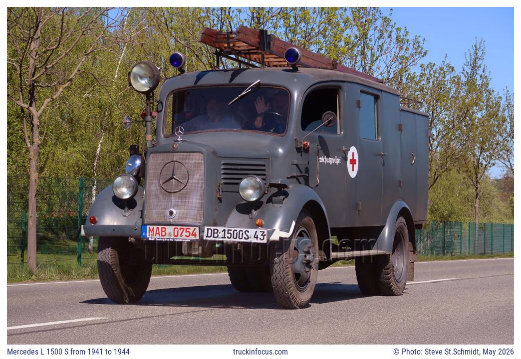 Mercedes L 1500 S from 1941 to 1944 Photo May 2026
