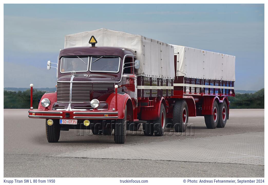 Krupp Titan SW L 80 from 1950 Photo September 2024