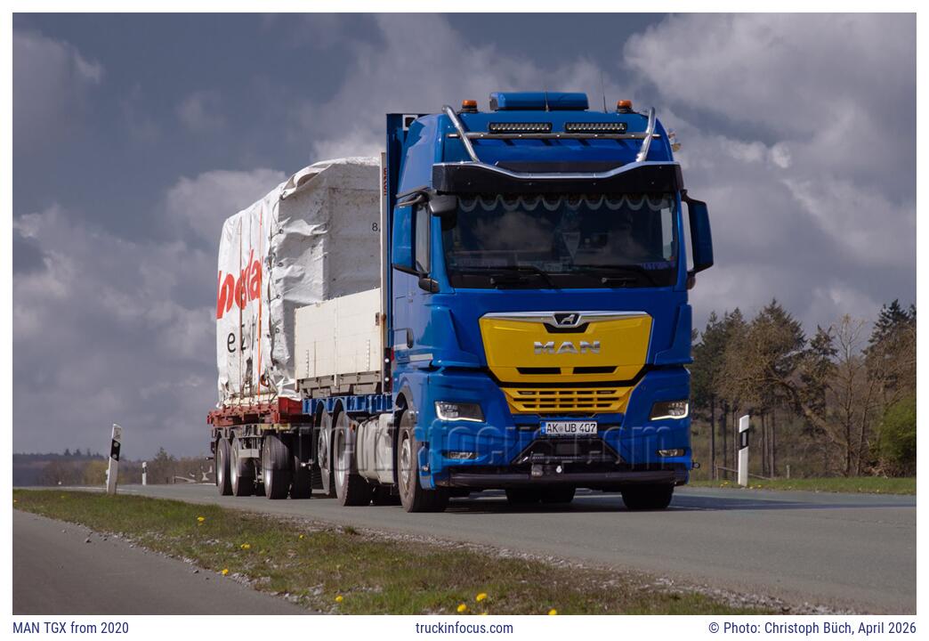 MAN TGX from 2020 Photo April 2026