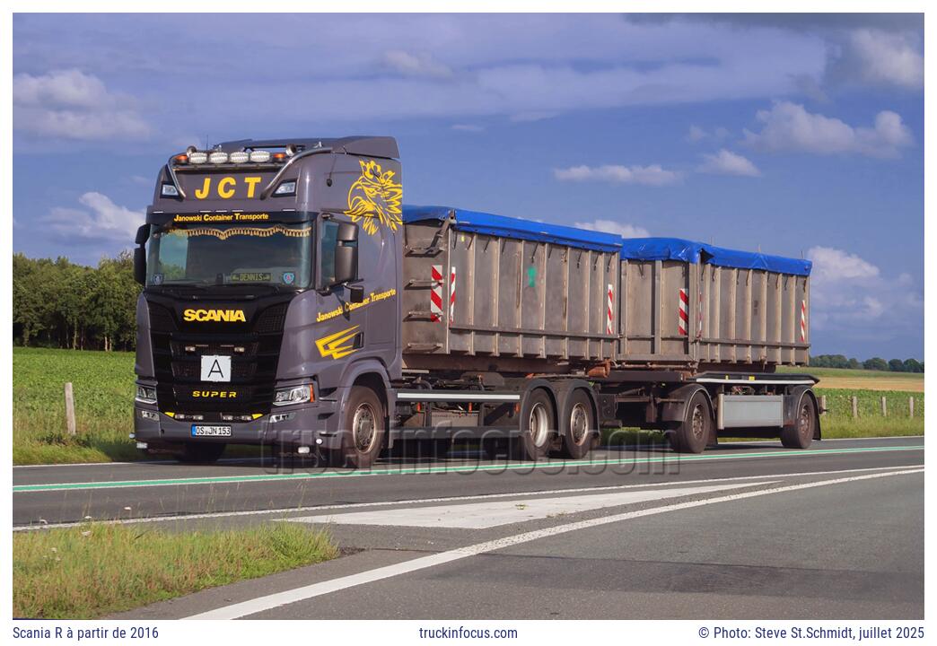 Scania R à partir de 2016 Photo juillet 2025