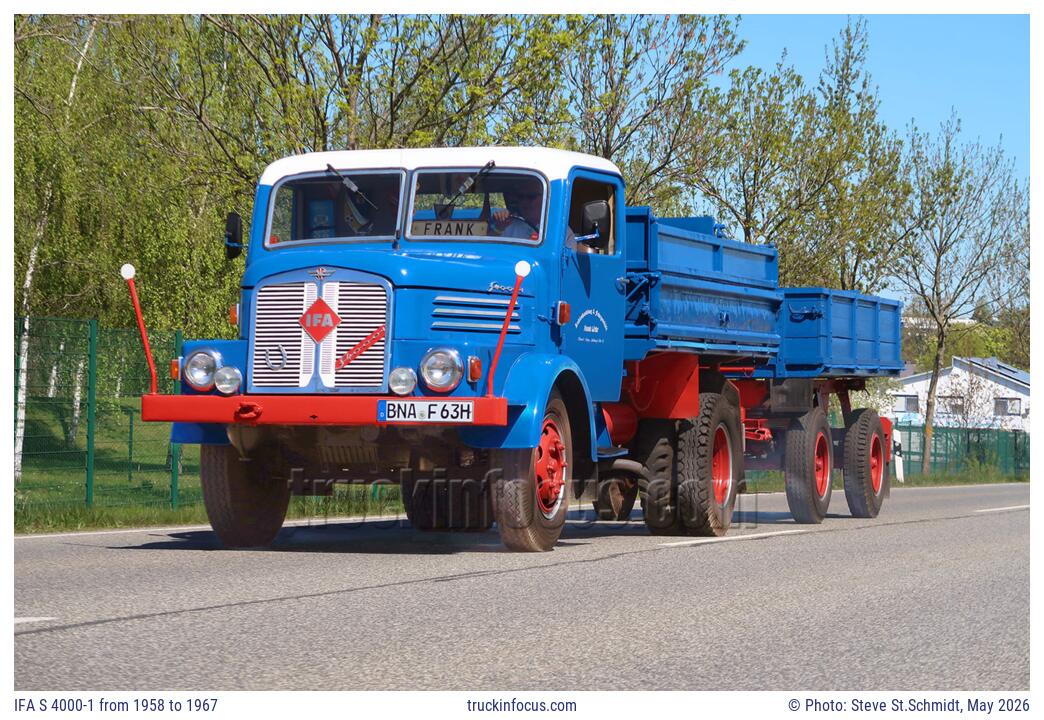 IFA S 4000-1 from 1958 to 1967 Photo May 2026