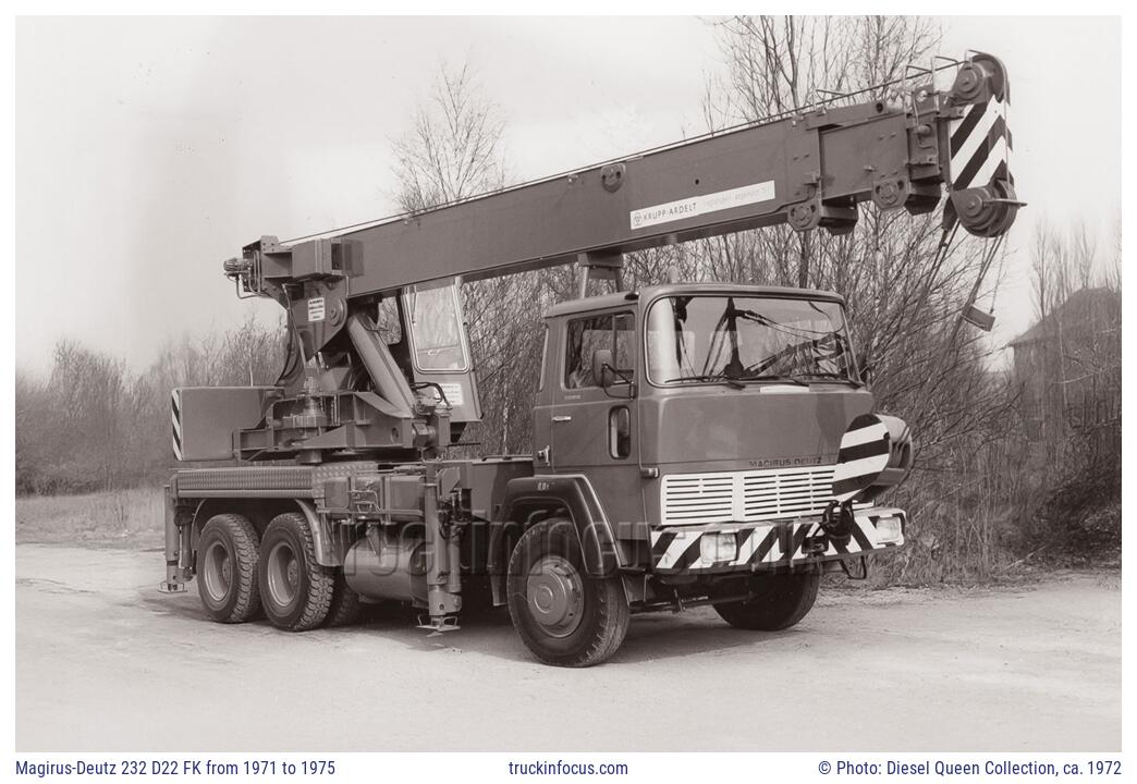Magirus-Deutz 232 D22 FK from 1971 to 1975 Photo ca. 1972
