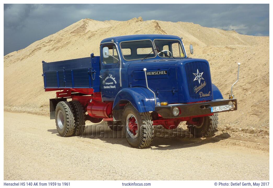 Henschel HS 140 AK from 1959 to 1961 Photo May 2017