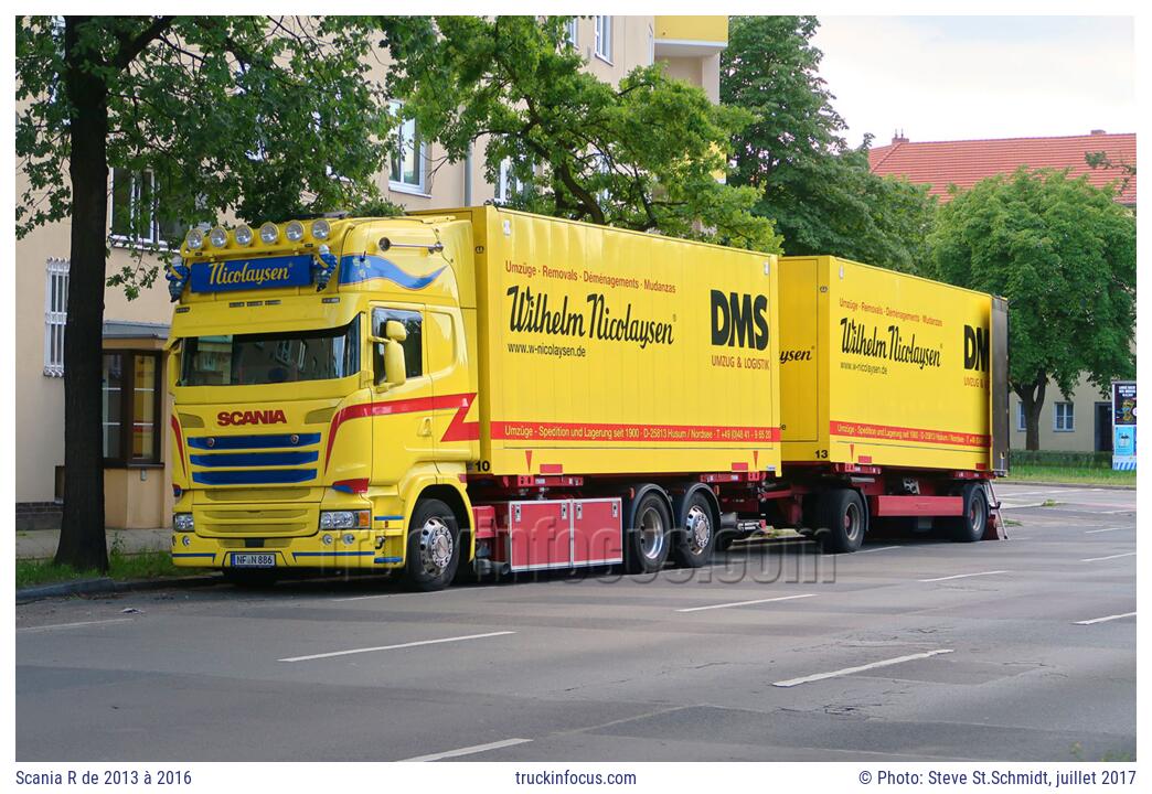 Scania R de 2013 à 2016 Photo juillet 2017