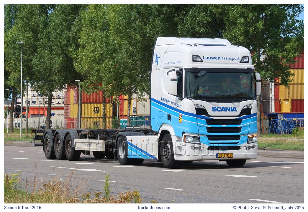 Scania R from 2016 Photo July 2025