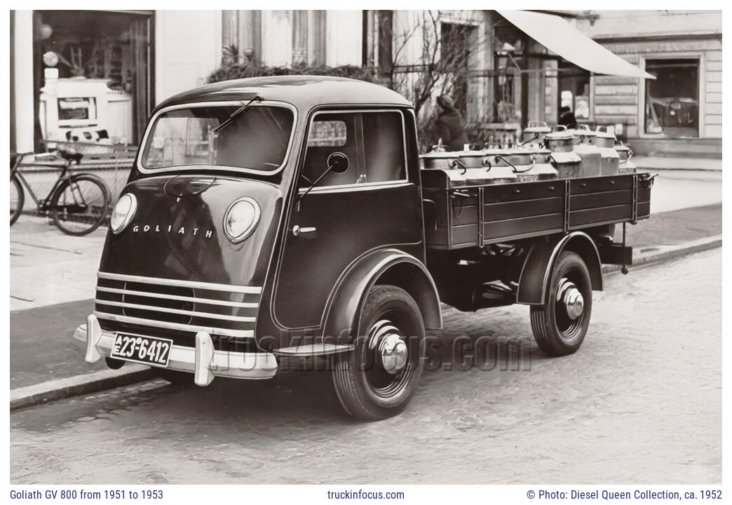 Goliath GV 800 from 1951 to 1953 Photo ca. 1952