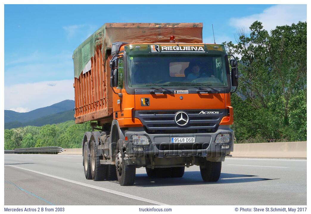 Mercedes Actros 2 B from 2003 Photo May 2017