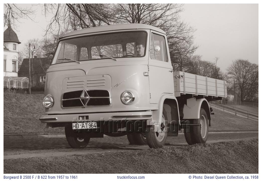 Borgward B 2500 F / B 622 from 1957 to 1961 Photo ca. 1958