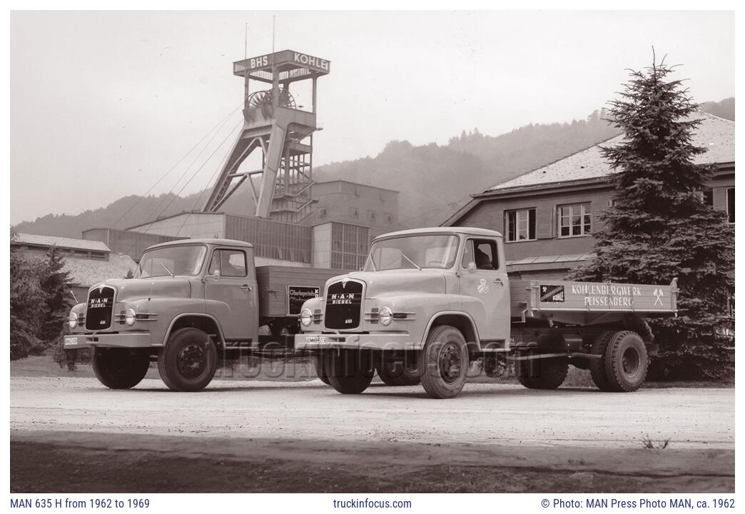 MAN 635 H from 1962 to 1969 Photo ca. 1962