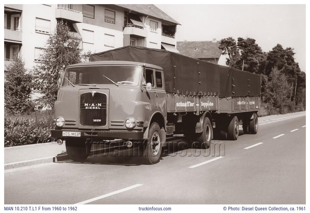 MAN 10.210 T.L1 F from 1960 to 1962 Photo ca. 1961