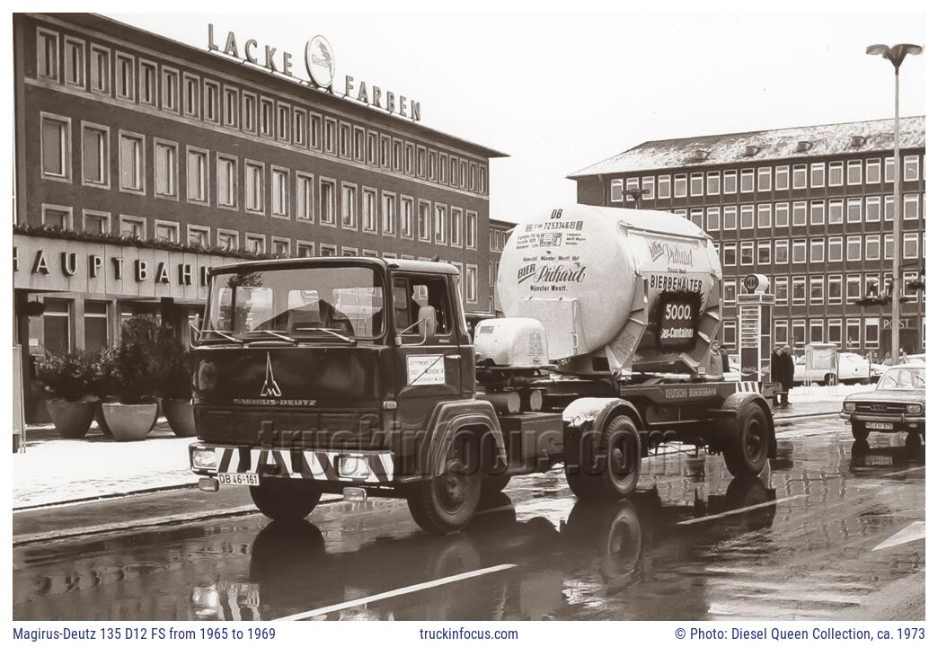 Magirus-Deutz 135 D12 FS from 1965 to 1969 Photo ca. 1973